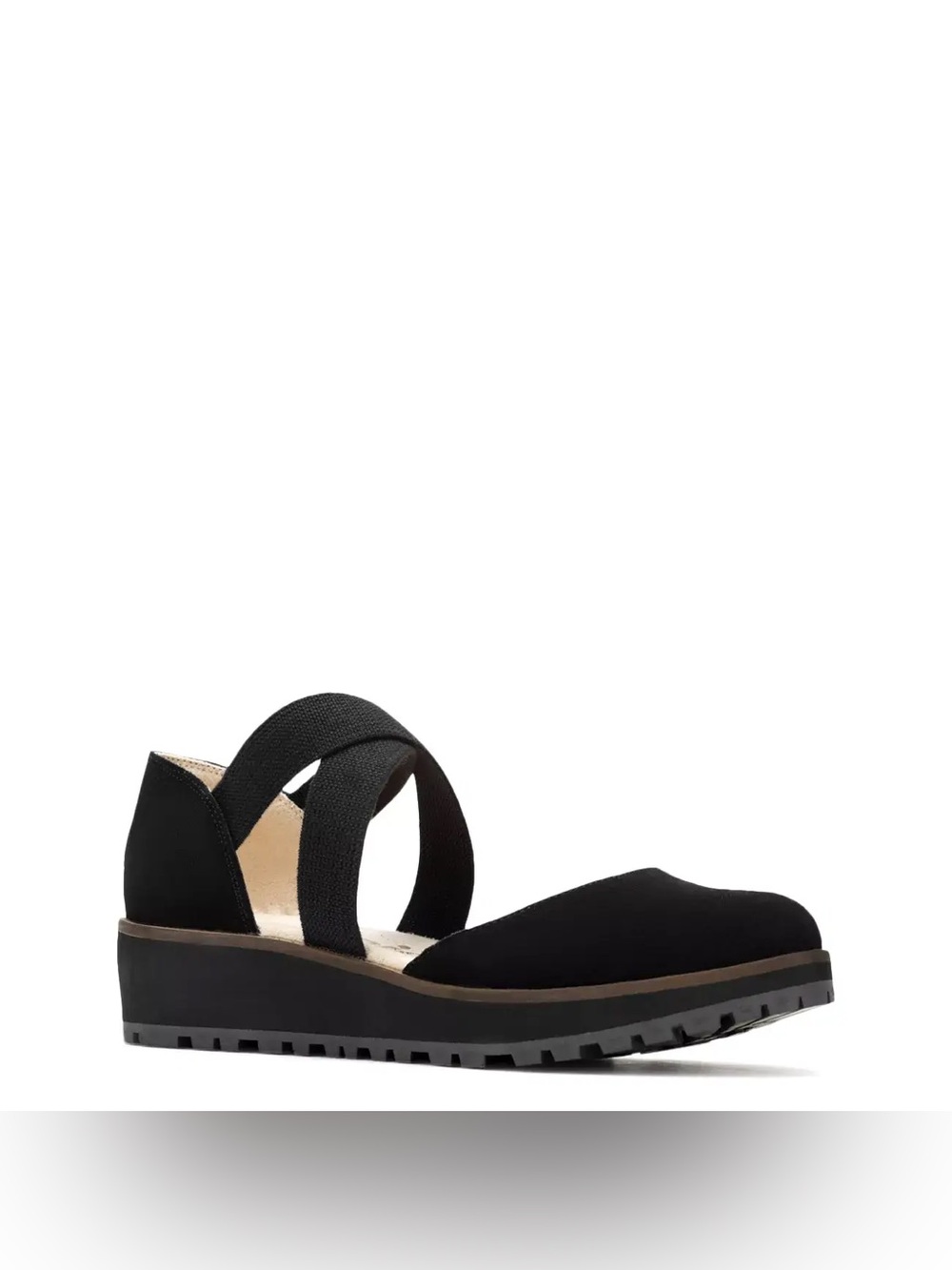 Hush Puppies Emma Cross Strap Wedge Slip-On